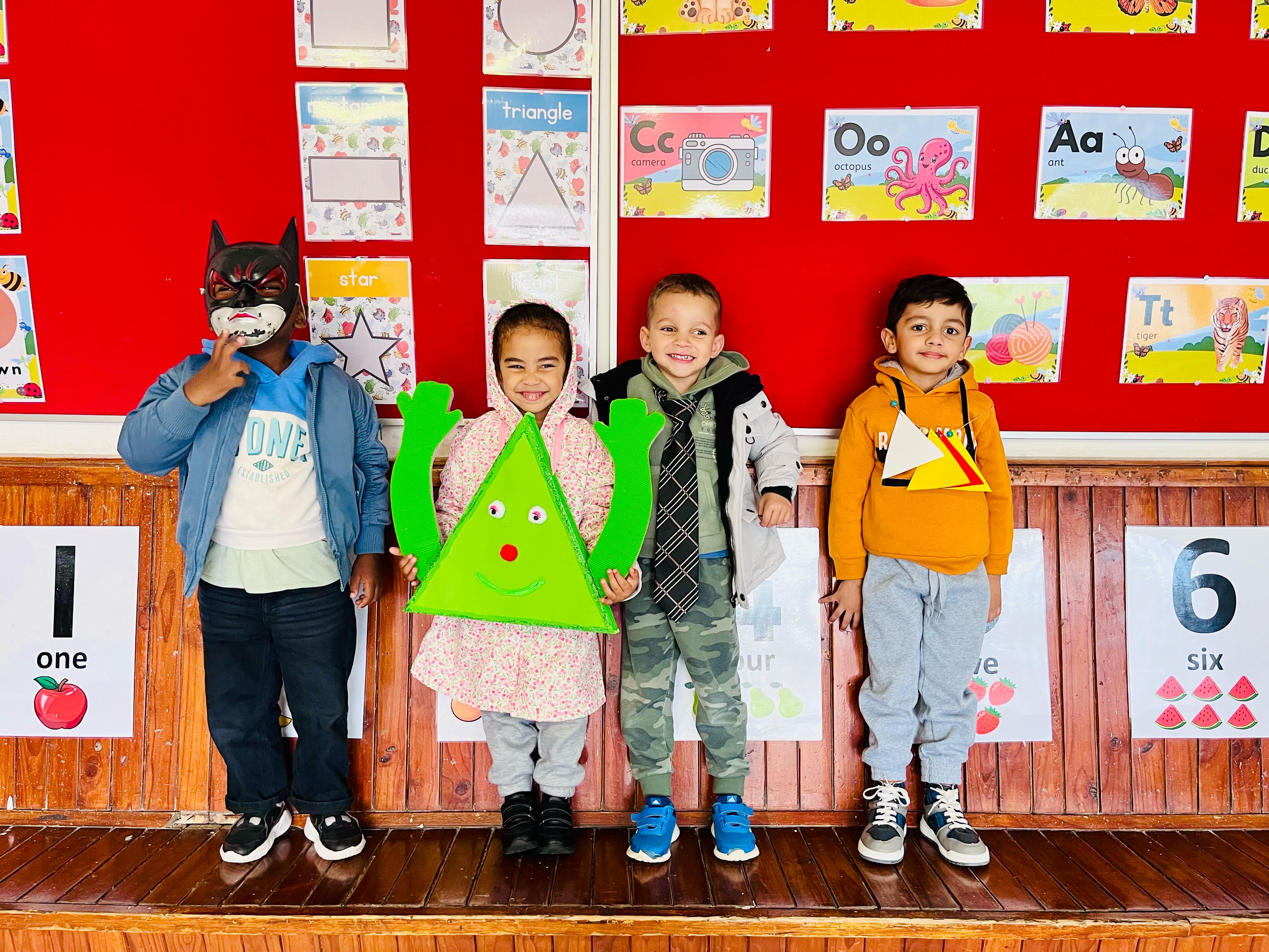 Students in costume activities