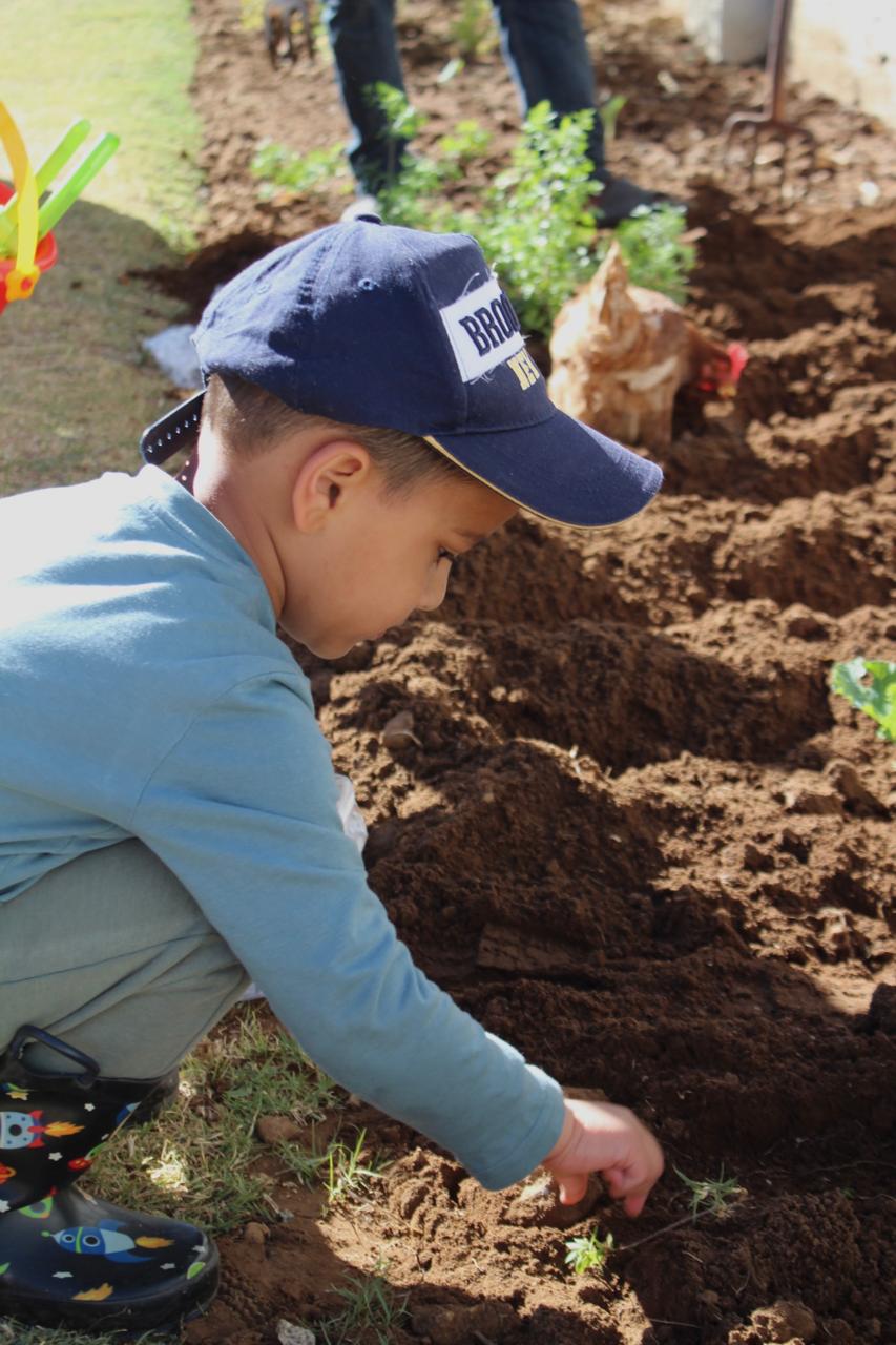 Enjoying fresh air and sunshine