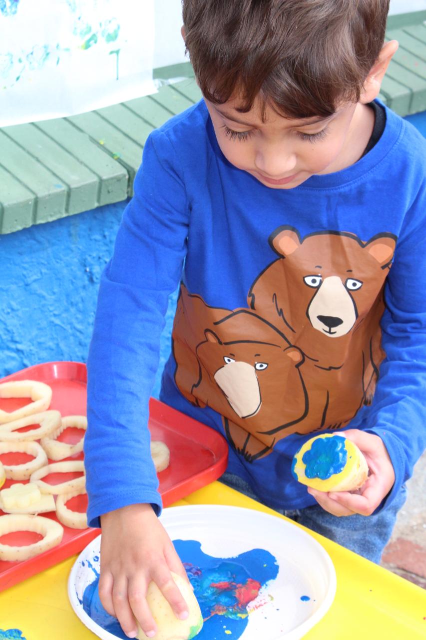 Students expressing happiness and unity